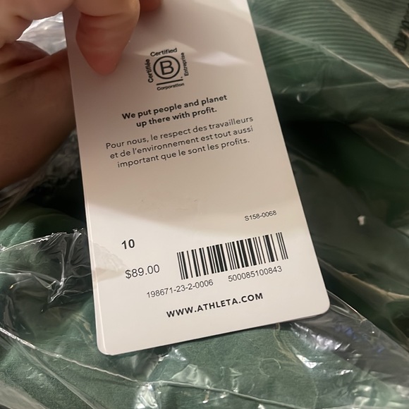 NWT Athleta Brooklyn Ankle Pant in Vineyard Green 10 - Picture 4 of 6